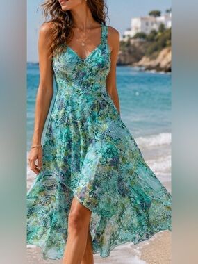 VINTAGE BELIEVE....Tiered Maxi Sundress